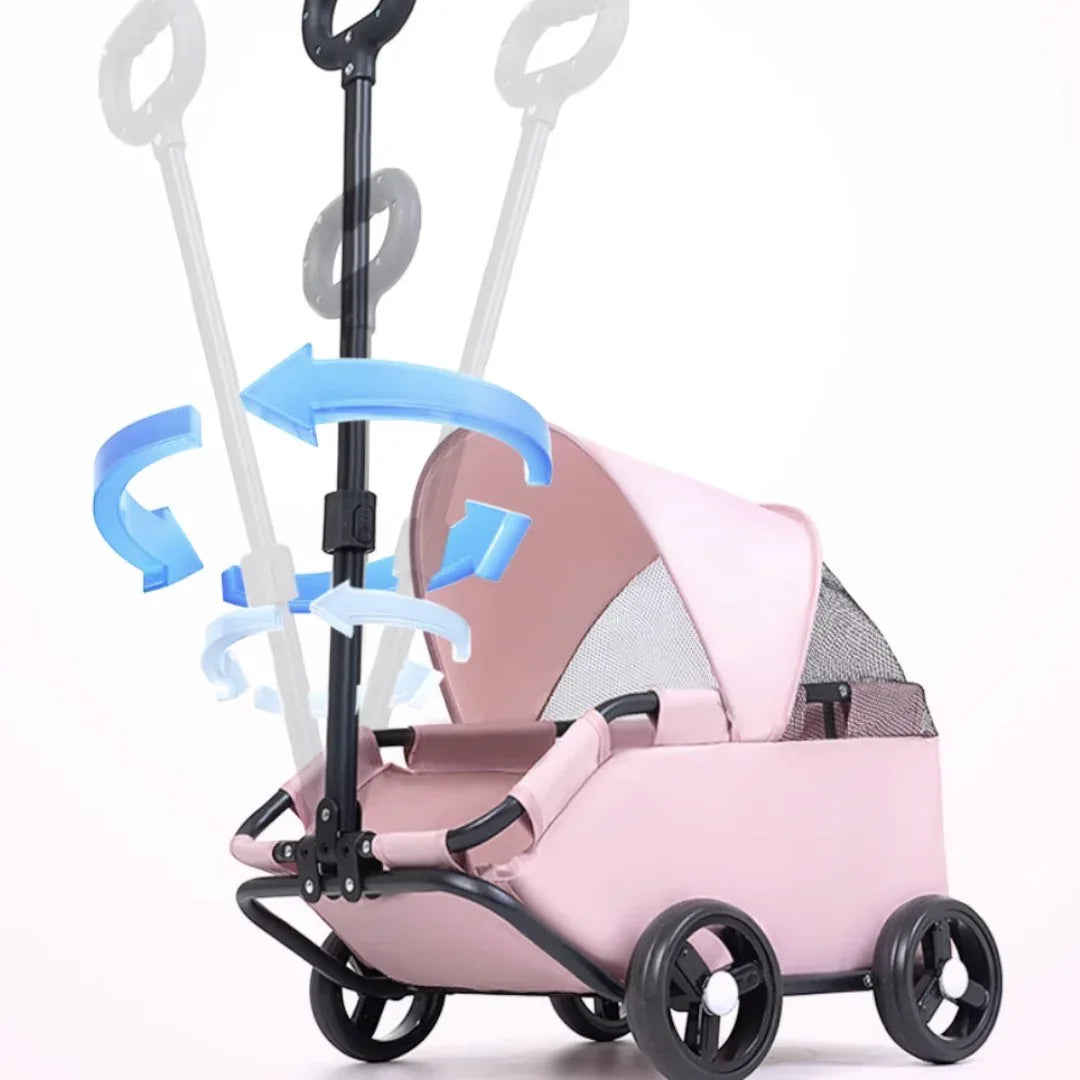 JARDKIDS 輕便寵物可折疊加大遮陽棚手拉車 (座艙:52 × 35 × 26cm)-狗-毛孩物語Pets Thing｜香港寵物貓狗用品專門店：IATA寵物飛機籠、寵物手推車、貓爬架貓樹
