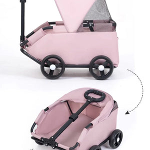 JARDKIDS 輕便寵物可折疊加大遮陽棚手拉車 (座艙:52 × 35 × 26cm)-狗-毛孩物語Pets Thing｜香港寵物貓狗用品專門店：IATA寵物飛機籠、寵物手推車、貓爬架貓樹