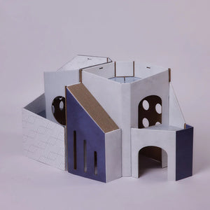 Pettellyava’ Mini Cat Mansion 摺疊式貓屋-貓-毛孩物語Pets Thing｜香港寵物貓狗用品專門店：IATA寵物飛機籠、寵物手推車、貓爬架貓樹