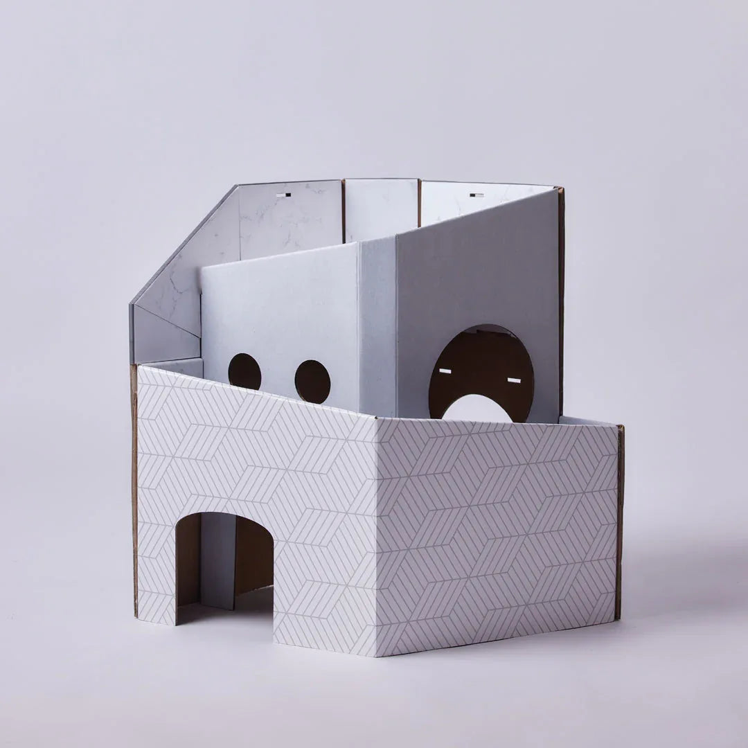Pettellyava’ Mini Cat Mansion 摺疊式貓屋-貓-毛孩物語Pets Thing｜香港寵物貓狗用品專門店：IATA寵物飛機籠、寵物手推車、貓爬架貓樹