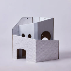 Pettellyava’ Mini Cat Mansion 摺疊式貓屋-貓-毛孩物語Pets Thing｜香港寵物貓狗用品專門店：IATA寵物飛機籠、寵物手推車、貓爬架貓樹
