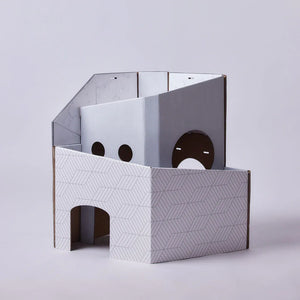 Pettellyava’ Mini Cat Mansion 摺疊式貓屋-貓-毛孩物語Pets Thing｜香港寵物貓狗用品專門店：IATA寵物飛機籠、寵物手推車、貓爬架貓樹