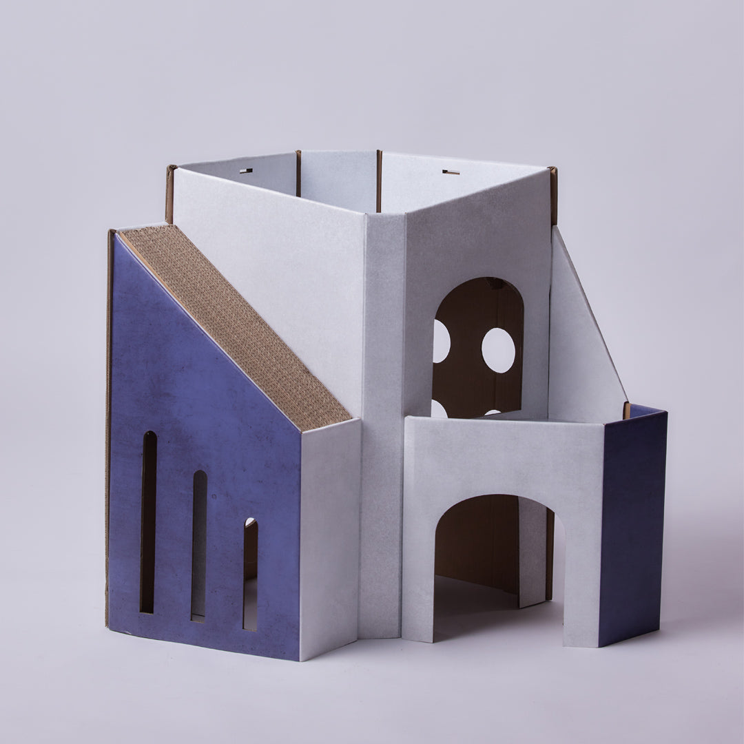 Mini Cat Mansion 摺疊式貓屋-貓-毛孩物語Pets Thing｜香港寵物貓狗用品專門店：IATA寵物飛機籠、寵物手推車、貓爬架貓樹
