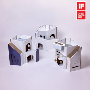 Pettellyava’ Mini Cat Mansion 摺疊式貓屋-貓-毛孩物語Pets Thing｜香港寵物貓狗用品專門店：IATA寵物飛機籠、寵物手推車、貓爬架貓樹