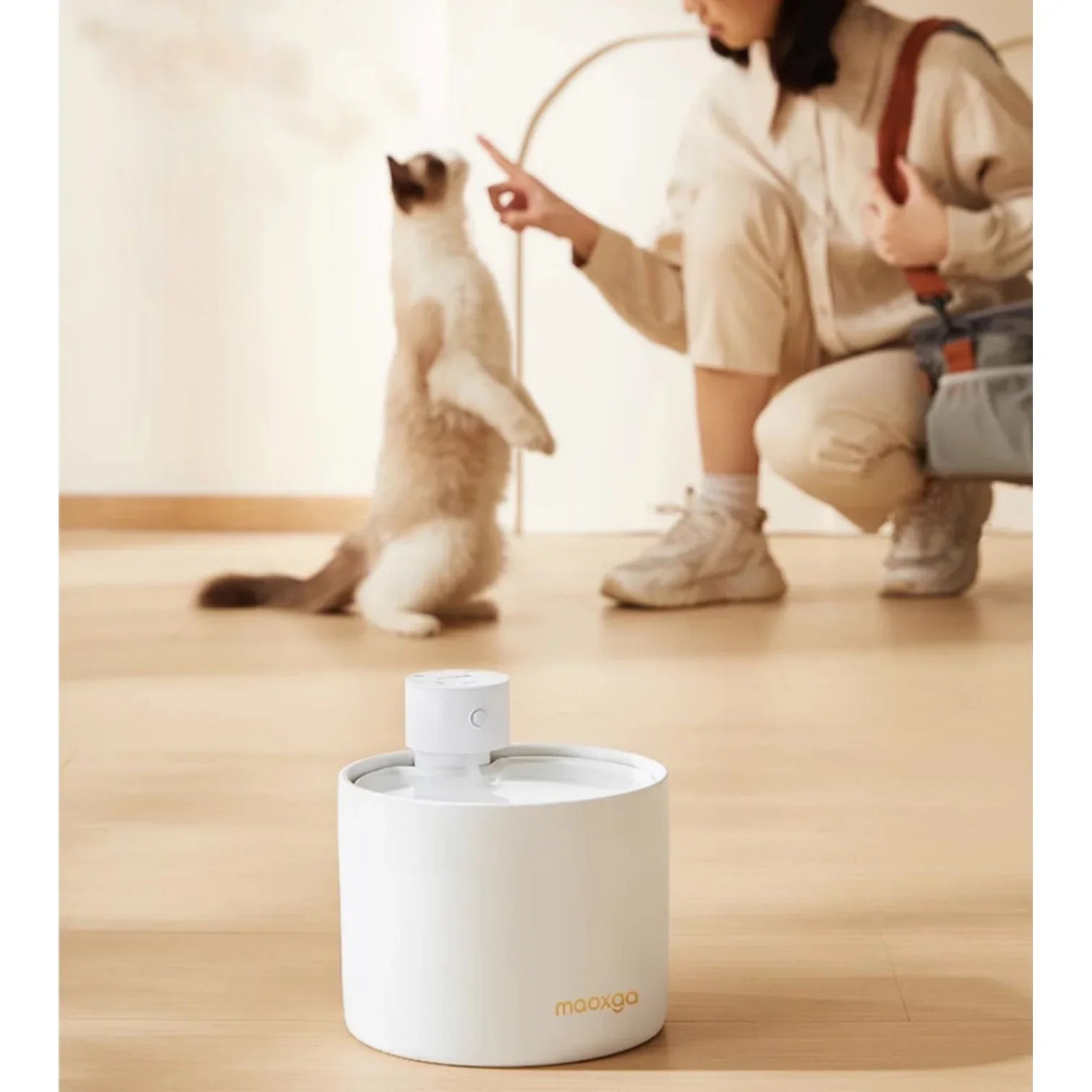 Maoxga 寵物自動飲水器 [陶瓷標準版|3600mAh|2L容量]-自動飲水器-毛孩物語Pets Thing｜香港寵物貓狗用品專門店：IATA寵物飛機籠、寵物手推車、貓爬架貓樹