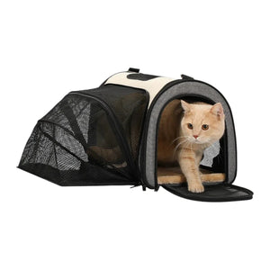Petsfit 升級款航空寵物軟袋 (擴展版｜雙門雙向擴展)-寵物航空箱寵物袋-毛孩物語Pets Thing｜香港寵物貓狗用品專門店：IATA寵物飛機籠、寵物手推車、貓爬架貓樹