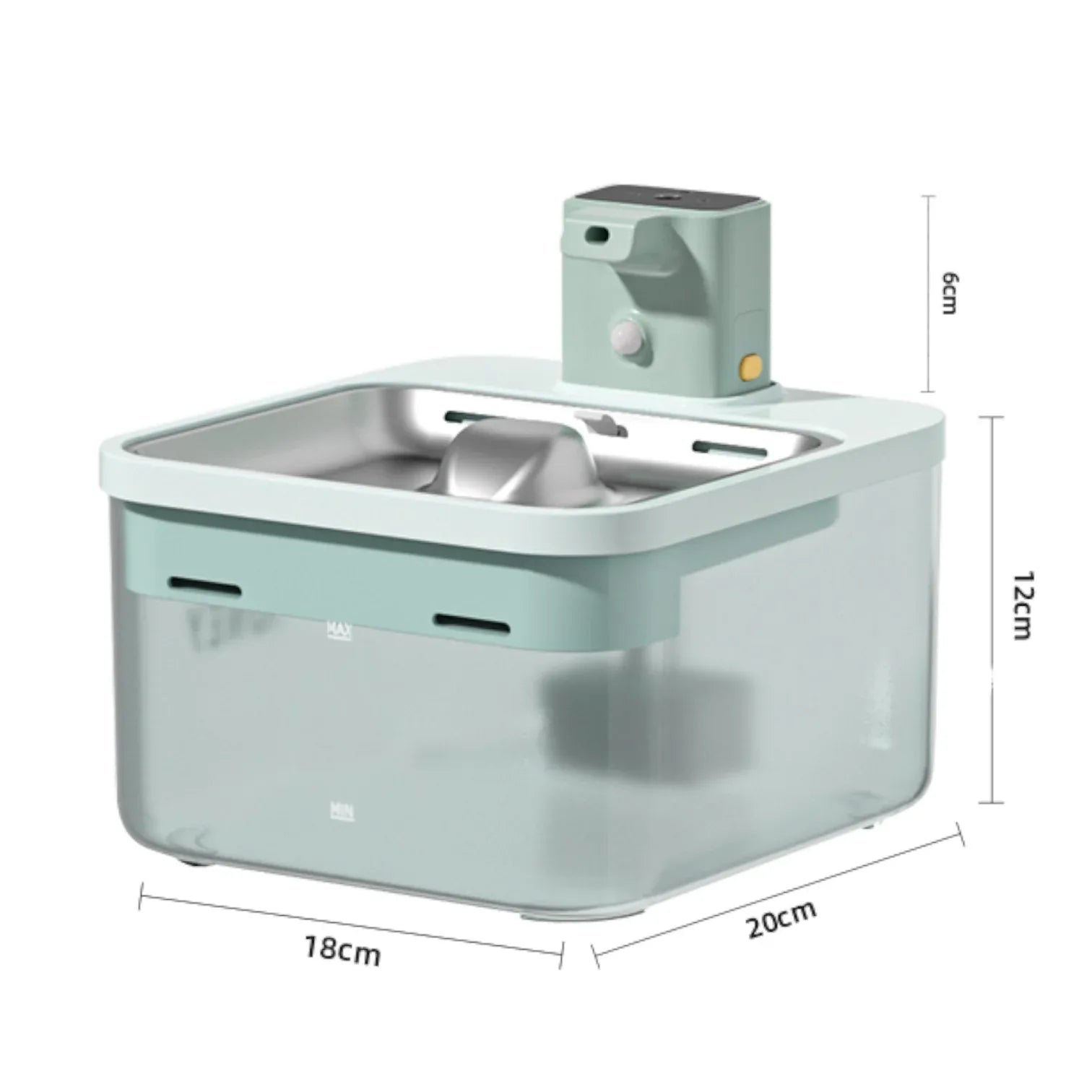 Wink Honey 瀑布形自動寵物餵水器基本版 [不鏽鋼｜5200mAh｜2.5L容量]-自動飲水器-毛孩物語Pets Thing｜香港寵物貓狗用品專門店：IATA寵物飛機籠、寵物手推車、貓爬架貓樹