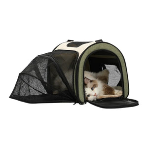 Petsfit 升級款航空寵物軟袋 (擴展版｜雙門雙向擴展)-寵物航空箱寵物袋-毛孩物語Pets Thing｜香港寵物貓狗用品專門店：IATA寵物飛機籠、寵物手推車、貓爬架貓樹