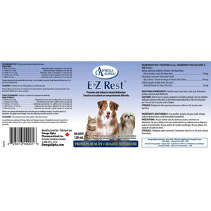 加拿大直送：Omega Alpha E-Z Rest 天然草本鎮靜安神液 (貓狗專用)-寵物補充品-毛孩物語Pets Thing｜香港寵物貓狗用品專門店：IATA寵物飛機籠、寵物手推車、貓爬架貓樹