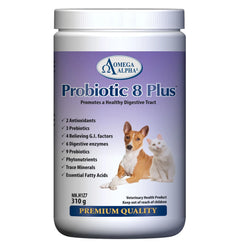 加拿大直送：Omega Alpha Probiotic 8 Plus 特強寵物益生菌 8+ (貓狗專用粉劑)-寵物補充品-毛孩物語Pets Thing｜香港寵物貓狗用品專門店：IATA寵物飛機籠、寵物手推車、貓爬架貓樹