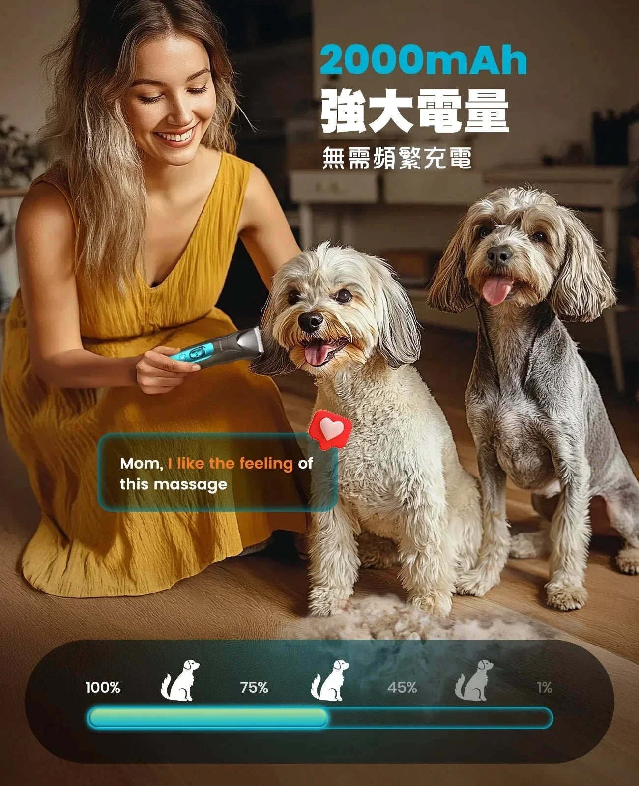 Oneisall FC10 4合1寵物修剪套裝-貓狗-毛孩物語Pets Thing｜香港寵物貓狗用品專門店：IATA寵物飛機籠、寵物手推車、貓爬架貓樹