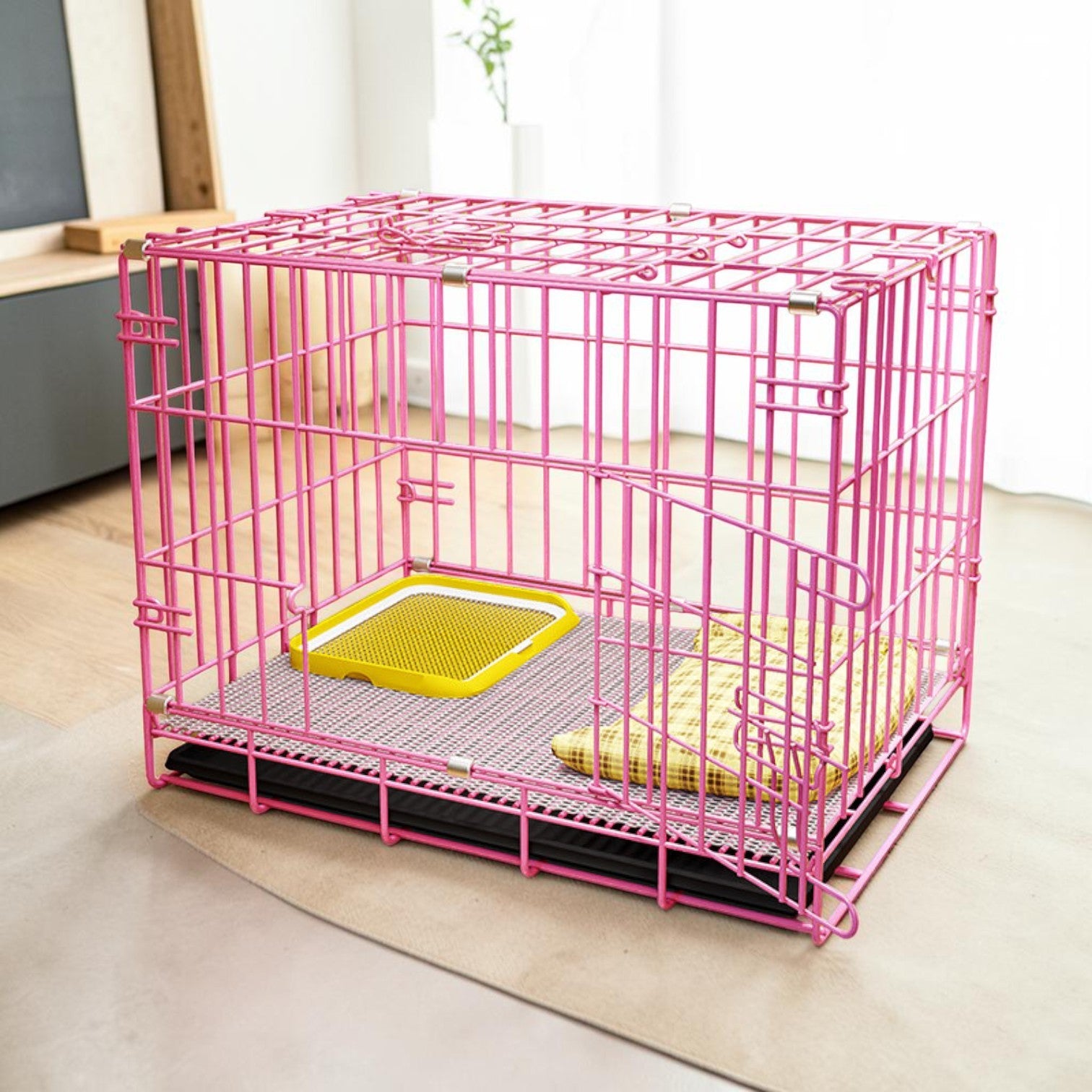 優質免安裝摺疊式寵物籠 狗籠/貓籠 (60cm 中小型犬適用)-寵物籠-毛孩物語Pets Thing｜香港寵物貓狗用品專門店：IATA寵物飛機籠、寵物手推車、貓爬架貓樹