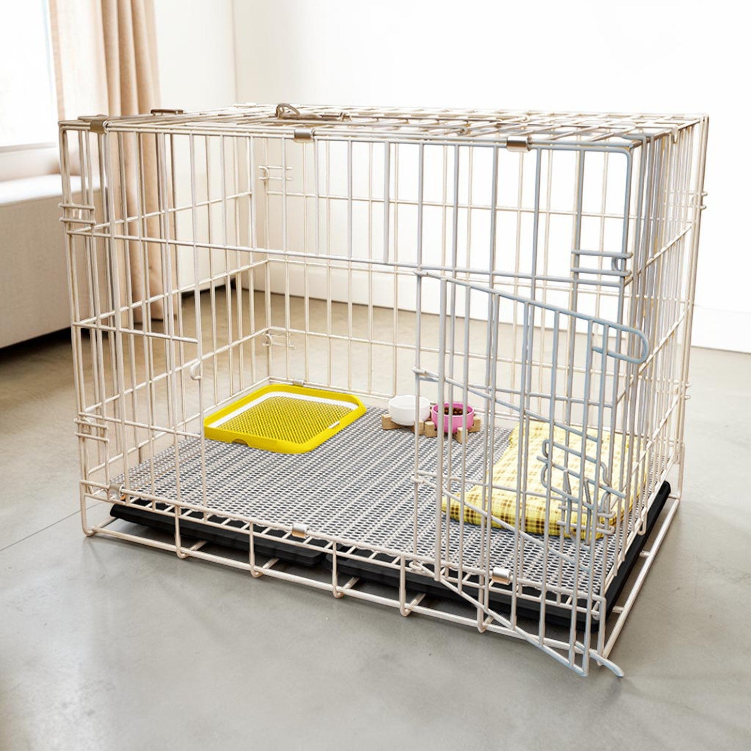 優質免安裝摺疊式寵物籠 狗籠 (83cm 中大型犬適用)-寵物籠-毛孩物語Pets Thing｜香港寵物貓狗用品專門店：IATA寵物飛機籠、寵物手推車、貓爬架貓樹
