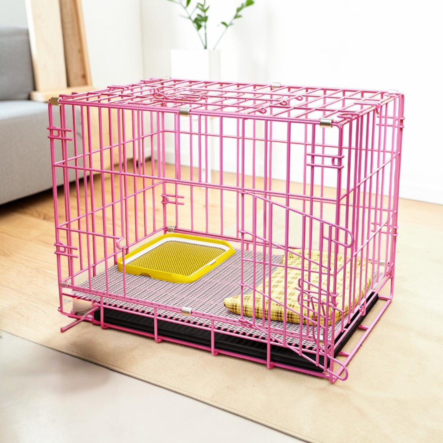 優質免安裝摺疊式寵物籠 狗籠/貓籠 (60cm 中小型犬適用)-寵物籠-毛孩物語Pets Thing｜香港寵物貓狗用品專門店：IATA寵物飛機籠、寵物手推車、貓爬架貓樹