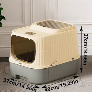 Taigepets 抽屜式全封閉貓砂盆-貓砂盆-毛孩物語Pets Thing｜香港寵物貓狗用品專門店：IATA寵物飛機籠、寵物手推車、貓爬架貓樹