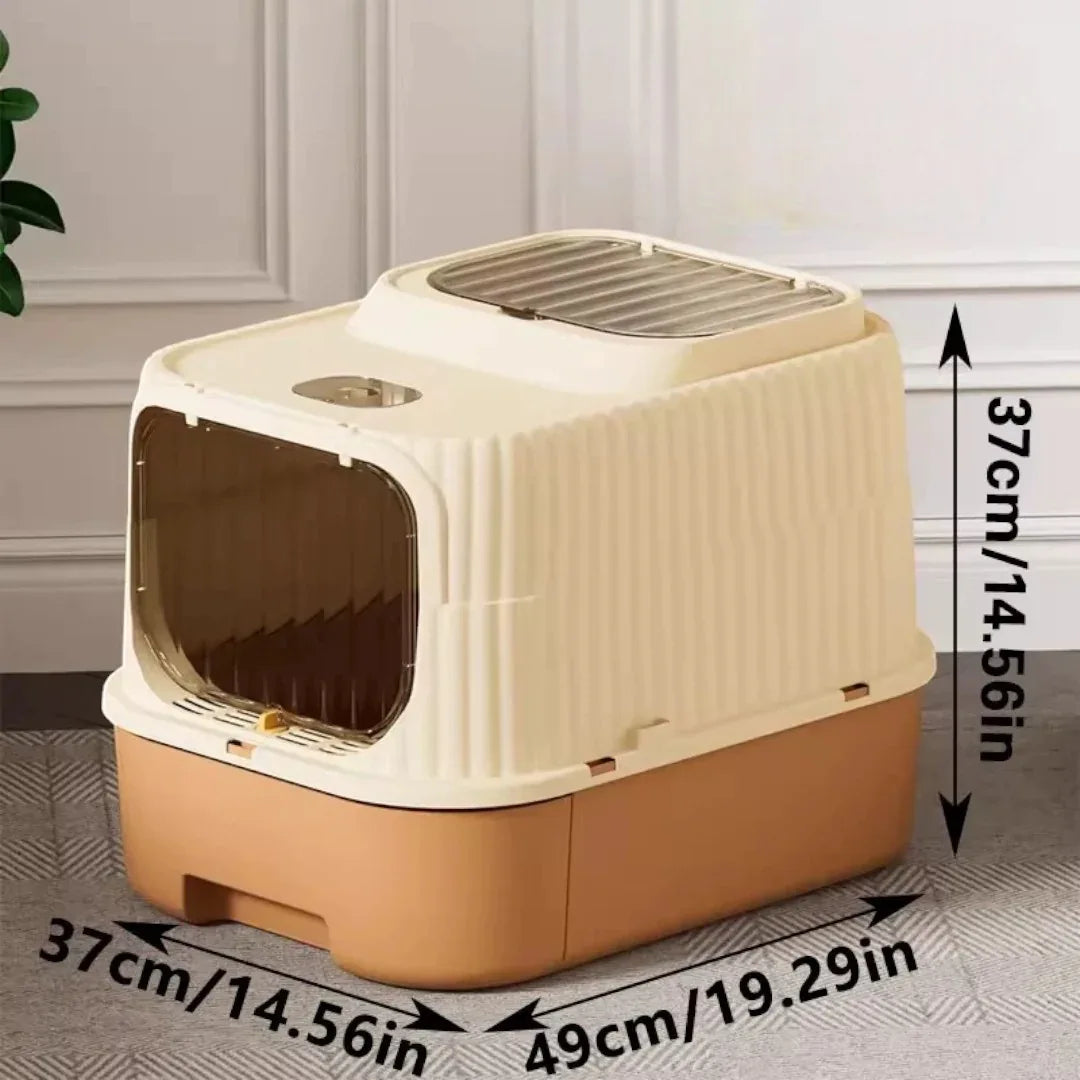Taigepets 抽屜式全封閉貓砂盆-貓砂盆-毛孩物語Pets Thing｜香港寵物貓狗用品專門店：IATA寵物飛機籠、寵物手推車、貓爬架貓樹