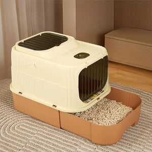 Taigepets 抽屜式全封閉貓砂盆-貓砂盆-毛孩物語Pets Thing｜香港寵物貓狗用品專門店：IATA寵物飛機籠、寵物手推車、貓爬架貓樹