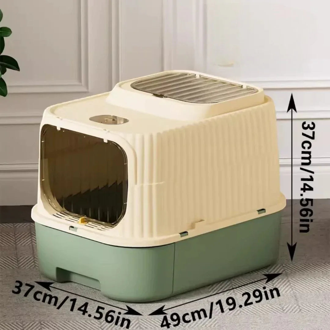 Taigepets 抽屜式全封閉貓砂盆-貓砂盆-毛孩物語Pets Thing｜香港寵物貓狗用品專門店：IATA寵物飛機籠、寵物手推車、貓爬架貓樹