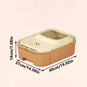 Taigepets 抽屜式全封閉貓砂盆-貓砂盆-毛孩物語Pets Thing｜香港寵物貓狗用品專門店：IATA寵物飛機籠、寵物手推車、貓爬架貓樹