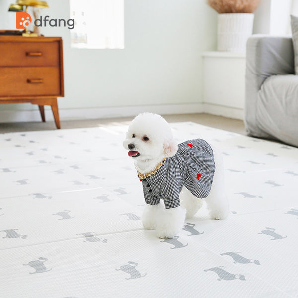 dfang 韓國進口物料寵物防滑防水地墊 - 正面：臘腸犬+背面：灰色-寵物地墊-毛孩物語Pets Thing｜香港寵物貓狗用品專門店：IATA寵物飛機籠、寵物手推車、貓爬架貓樹