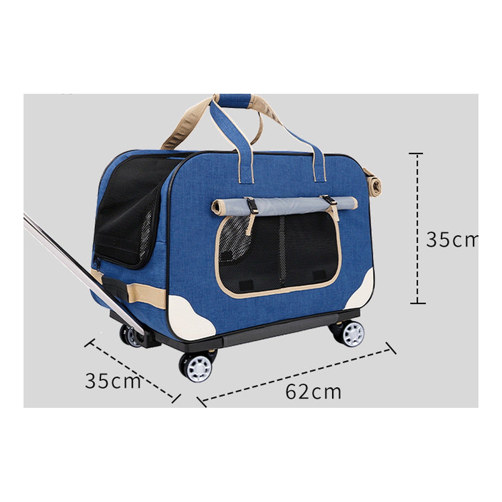 DODOPET 62cm 隱蔽式寵物拉桿箱（4 色・可摺疊） 商品圖片 3