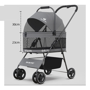 DODOPET TS 可分離摺疊寵物推車（透氣／隱蔽款・4 款） 商品圖片 2