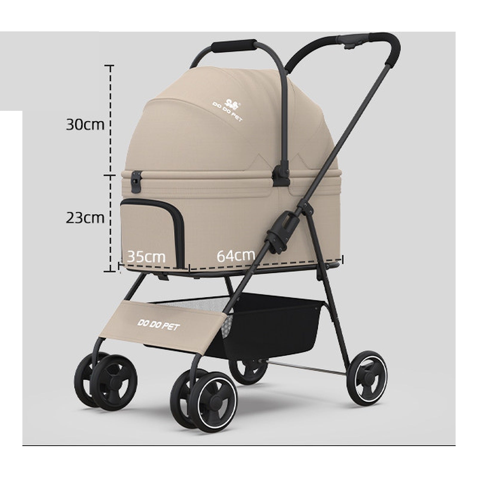 DODOPET TS 可分離摺疊寵物推車（透氣／隱蔽款・4 款） 商品圖片 3