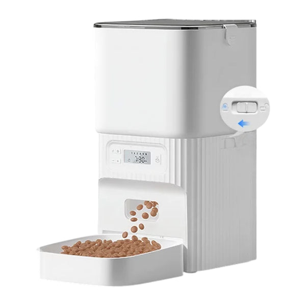 FURPIPI羅馬柱智能可視餵食器 (無需聯網｜4L｜定時出糧 / 按鍵款)-自動餵食器-毛孩物語Pets Thing｜香港寵物貓狗用品專門店：IATA寵物飛機籠、寵物手推車、貓爬架貓樹