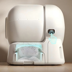 HomeRunPET CS106 106L 自動補砂智能貓砂機及配件-智能貓砂機-毛孩物語Pets Thing｜香港寵物貓狗用品專門店：IATA寵物飛機籠、寵物手推車、貓爬架貓樹