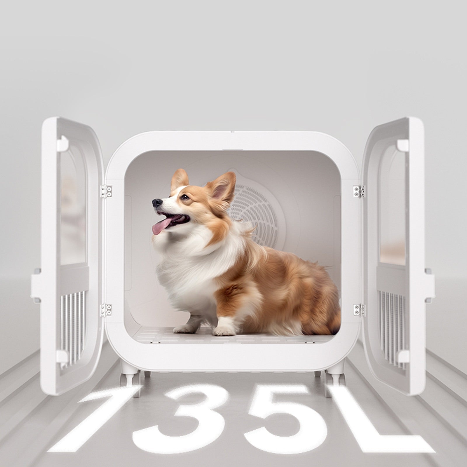 HomeRunPET PD135 135L 加大版寵物智能烘乾箱-寵物烘乾箱-毛孩物語Pets Thing｜香港寵物貓狗用品專門店：IATA寵物飛機籠、寵物手推車、貓爬架貓樹