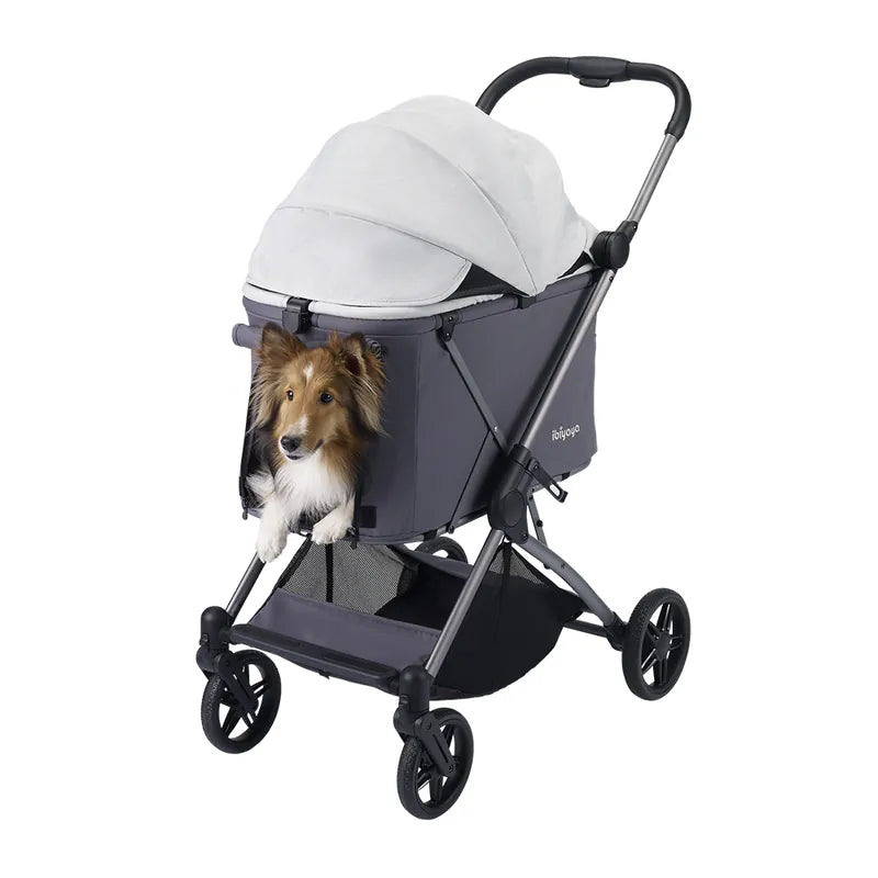 Ibiyaya FS2501 Maxi 瞬收中型寵物推車 (寵物承重：25kg)-貓狗-毛孩物語Pets Thing｜香港寵物貓狗用品專門店：IATA寵物飛機籠、寵物手推車、貓爬架貓樹
