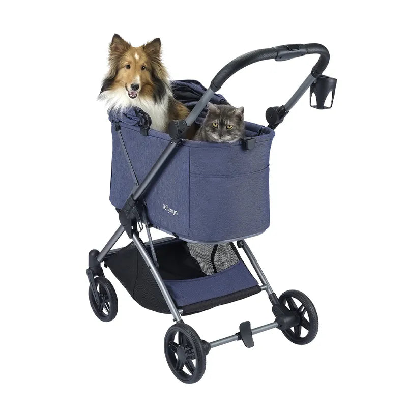 Ibiyaya FS2501 Maxi 瞬收中型寵物推車 (寵物承重：25kg)-貓狗-毛孩物語Pets Thing｜香港寵物貓狗用品專門店：IATA寵物飛機籠、寵物手推車、貓爬架貓樹