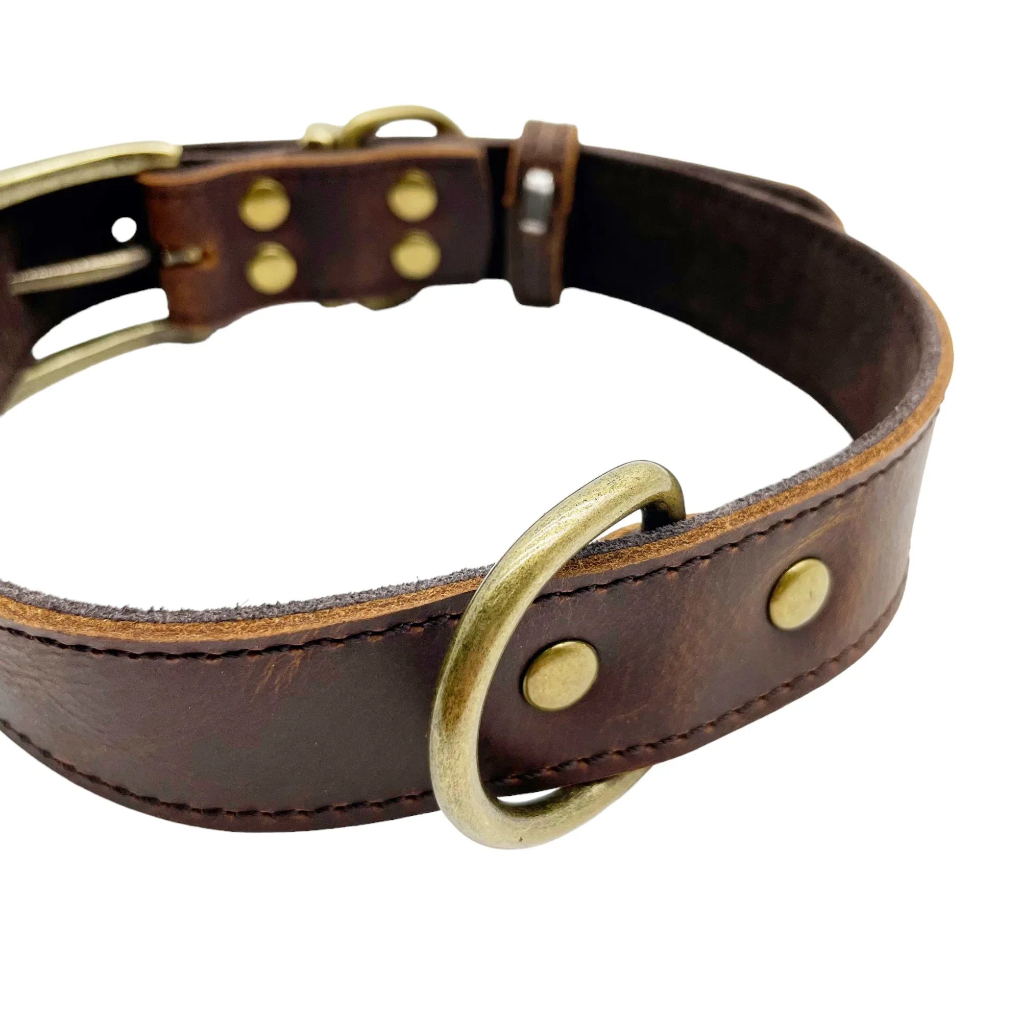 Leatheraft 經典100%真牛皮手工寵物狗狗項圈頸圈 (M中碼：頸圍35-51cm)-狗-毛孩物語Pets Thing｜香港寵物貓狗用品專門店：IATA寵物飛機籠、寵物手推車、貓爬架貓樹