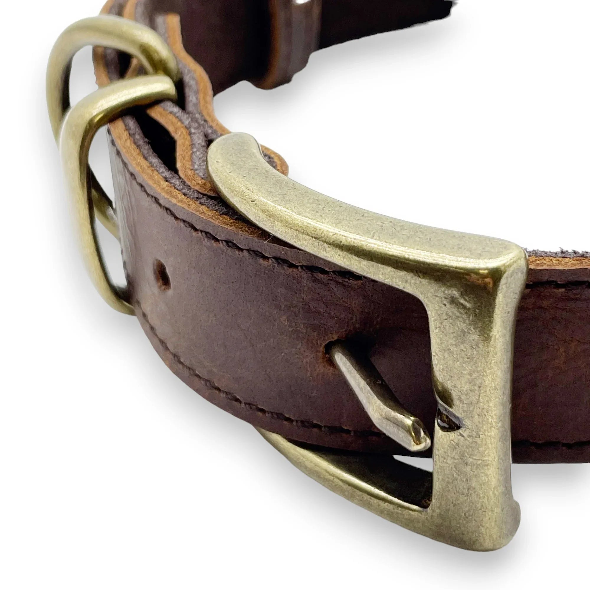 Leatheraft 經典100%真牛皮手工寵物狗狗項圈頸圈 (M中碼：頸圍35-51cm)-狗-毛孩物語Pets Thing｜香港寵物貓狗用品專門店：IATA寵物飛機籠、寵物手推車、貓爬架貓樹