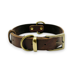 Leatheraft 經典100%真牛皮手工寵物狗狗項圈頸圈 (M中碼：頸圍35-51cm)-狗-毛孩物語Pets Thing｜香港寵物貓狗用品專門店：IATA寵物飛機籠、寵物手推車、貓爬架貓樹