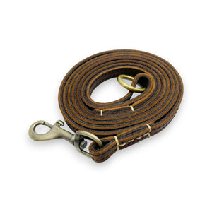 Leatheraft 100%真牛皮手工寵物狗帶牽繩拖帶 (S小碼：長度150cm)-狗-毛孩物語Pets Thing｜香港寵物貓狗用品專門店：IATA寵物飛機籠、寵物手推車、貓爬架貓樹