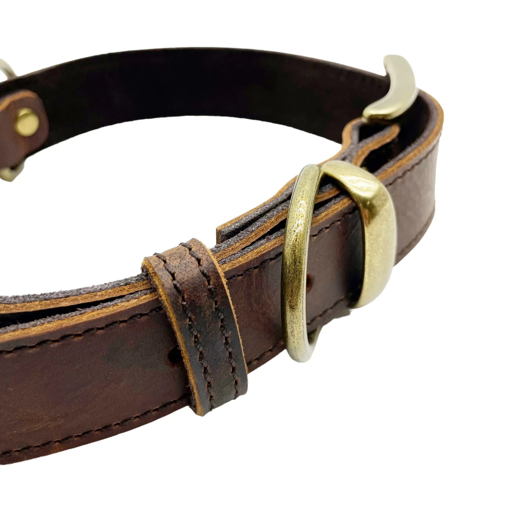 Leatheraft 經典100%真牛皮手工寵物狗狗項圈頸圈 (M中碼：頸圍35-51cm)-狗-毛孩物語Pets Thing｜香港寵物貓狗用品專門店：IATA寵物飛機籠、寵物手推車、貓爬架貓樹