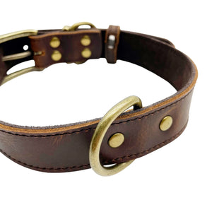 Leatheraft 經典100%真牛皮手工寵物狗狗項圈頸圈 (M中碼：頸圍35-51cm)-狗-毛孩物語Pets Thing｜香港寵物貓狗用品專門店：IATA寵物飛機籠、寵物手推車、貓爬架貓樹