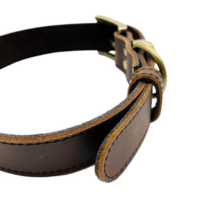 Leatheraft 經典100%真牛皮手工寵物狗狗項圈頸圈 (M中碼：頸圍35-51cm)-狗-毛孩物語Pets Thing｜香港寵物貓狗用品專門店：IATA寵物飛機籠、寵物手推車、貓爬架貓樹