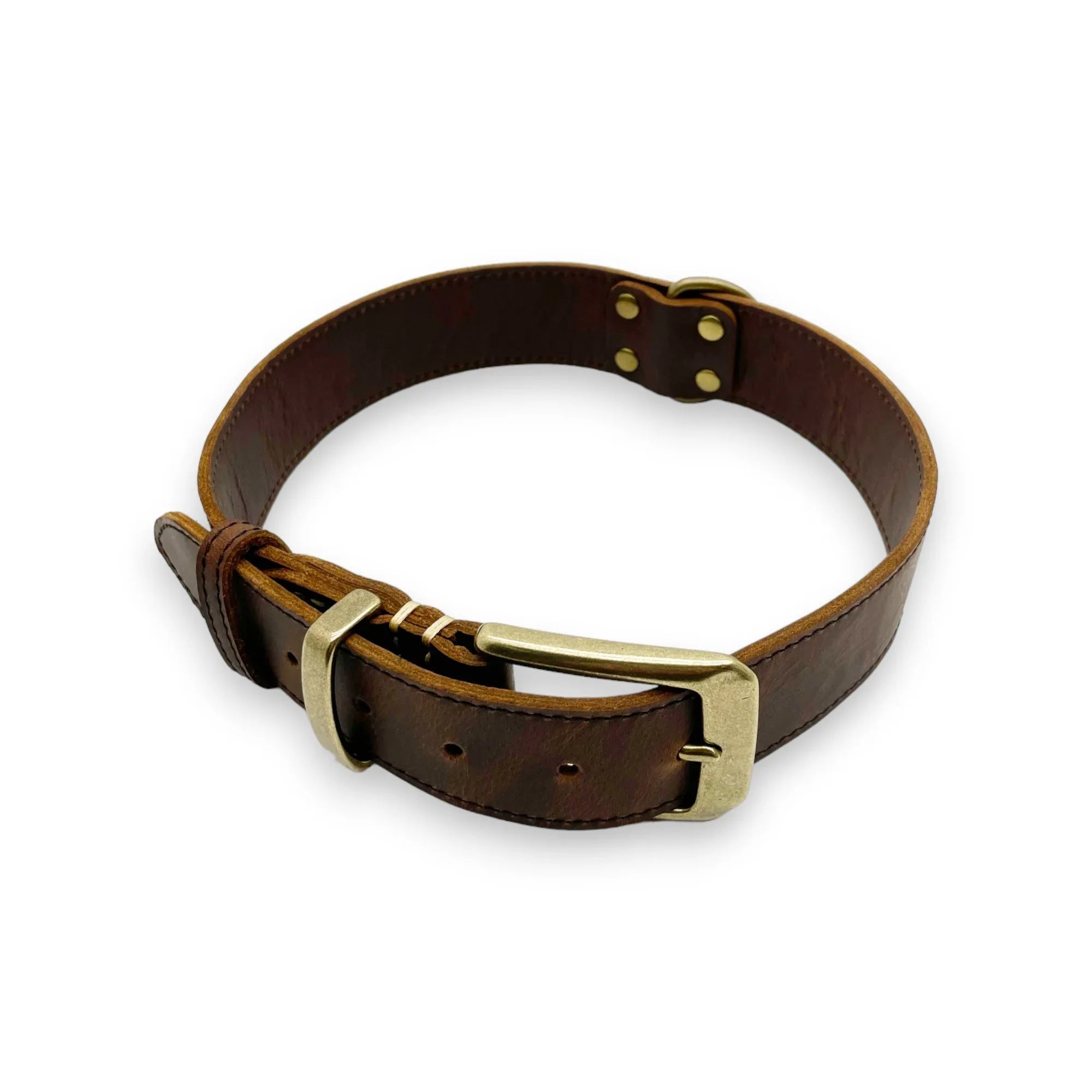 Leatheraft 經典100%真牛皮手工寵物狗狗項圈頸圈 (L大碼：頸圍54-66cm)-狗-毛孩物語Pets Thing｜香港寵物貓狗用品專門店：IATA寵物飛機籠、寵物手推車、貓爬架貓樹