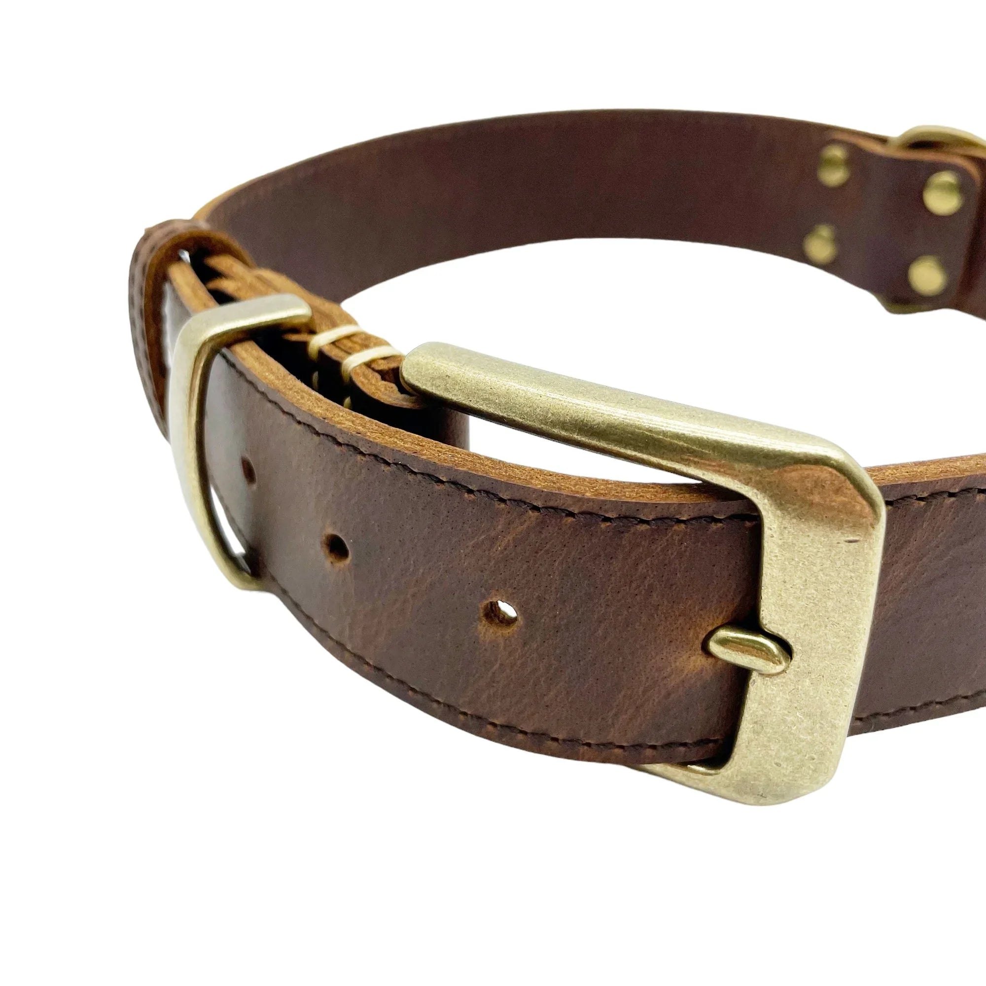 Leatheraft 經典100%真牛皮手工寵物狗狗項圈頸圈 (L大碼：頸圍54-66cm)-狗-毛孩物語Pets Thing｜香港寵物貓狗用品專門店：IATA寵物飛機籠、寵物手推車、貓爬架貓樹