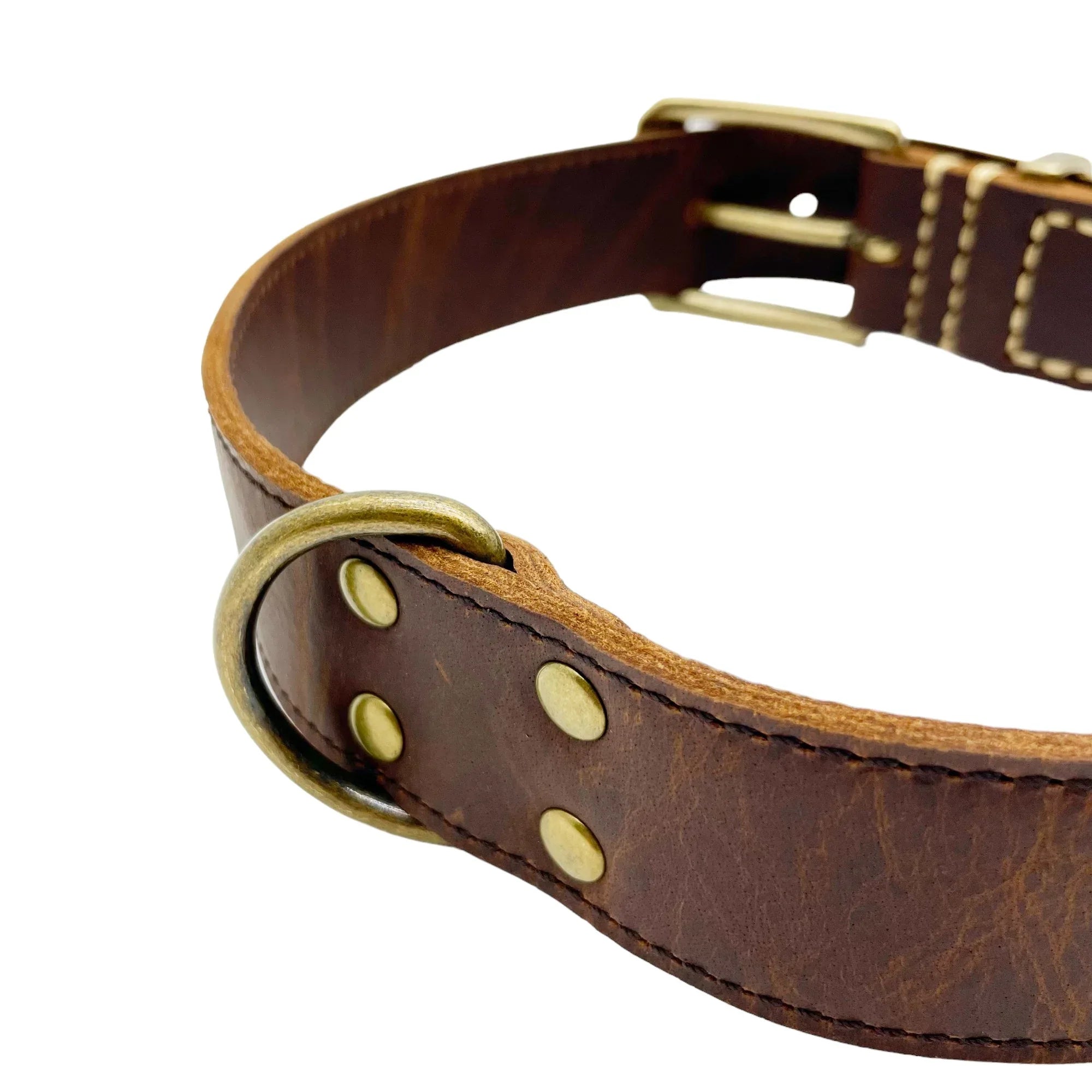 Leatheraft 經典100%真牛皮手工寵物狗狗項圈頸圈 (L大碼：頸圍54-66cm)-狗-毛孩物語Pets Thing｜香港寵物貓狗用品專門店：IATA寵物飛機籠、寵物手推車、貓爬架貓樹