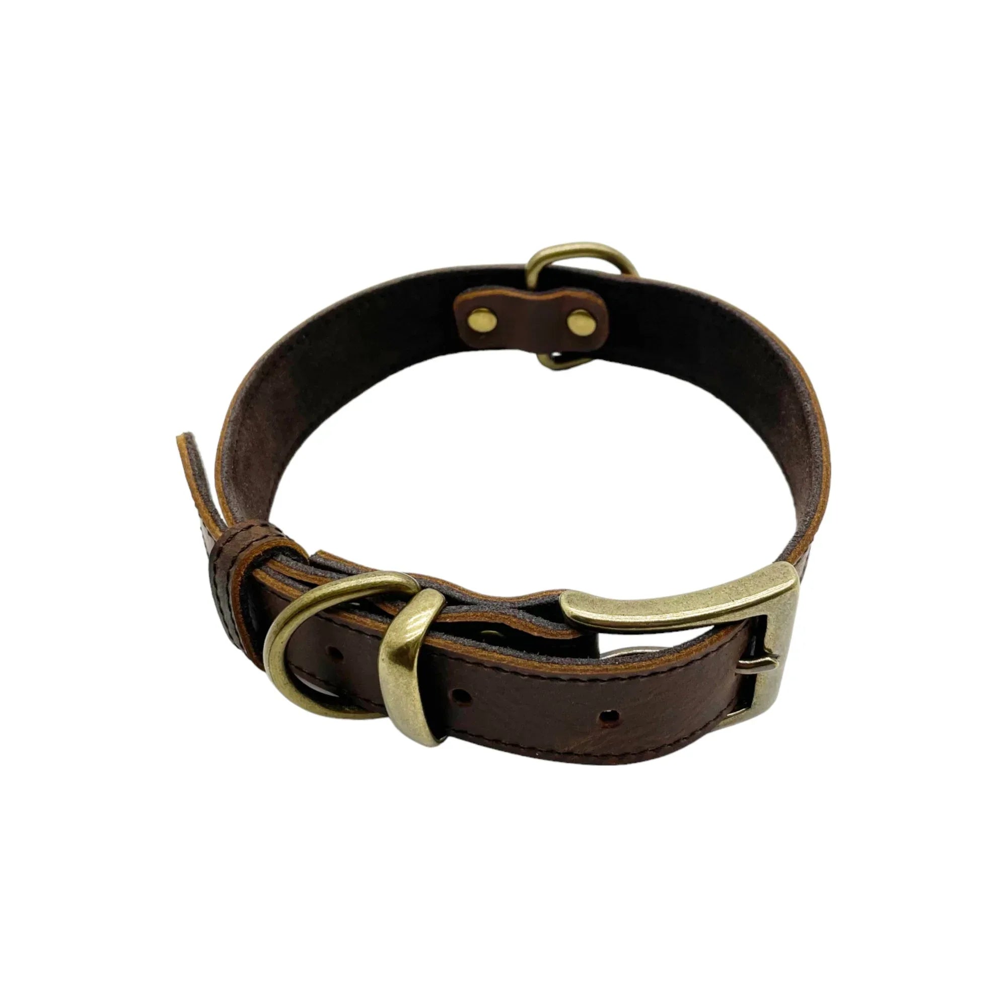 Leatheraft 經典100%真牛皮手工寵物狗狗項圈頸圈 (M中碼：頸圍35-51cm)-狗-毛孩物語Pets Thing｜香港寵物貓狗用品專門店：IATA寵物飛機籠、寵物手推車、貓爬架貓樹