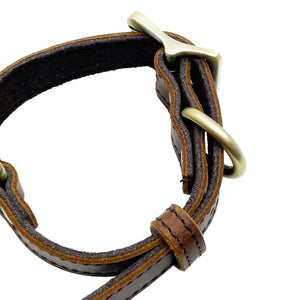 Leatheraft 經典100%真牛皮手工寵物貓狗項圈頸圈 (S細碼：頸圍25-33cm)-貓狗-毛孩物語Pets Thing｜香港寵物貓狗用品專門店：IATA寵物飛機籠、寵物手推車、貓爬架貓樹