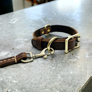 Leatheraft 經典100%真牛皮手工寵物貓狗項圈頸圈 (S細碼：頸圍25-33cm)-貓狗-毛孩物語Pets Thing｜香港寵物貓狗用品專門店：IATA寵物飛機籠、寵物手推車、貓爬架貓樹