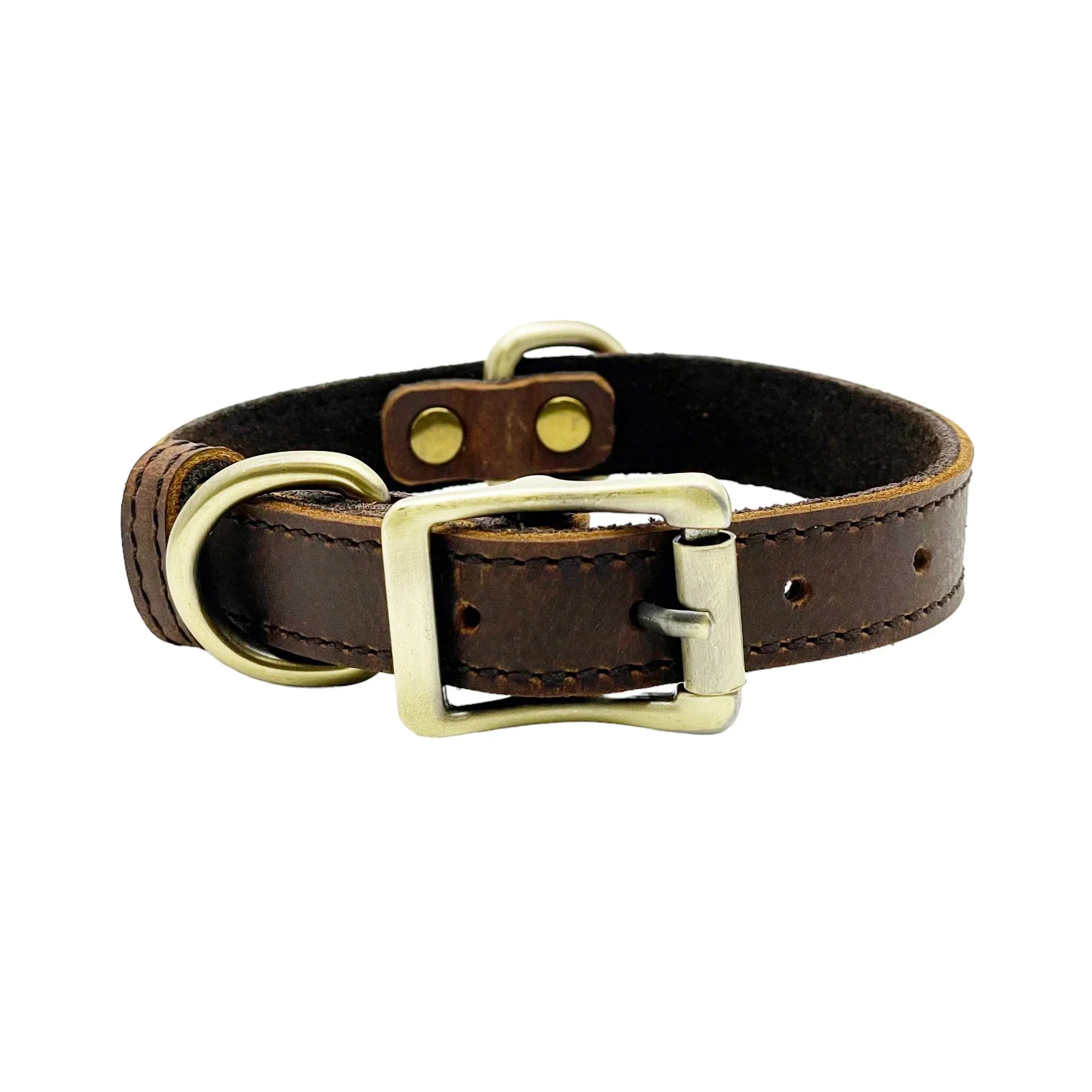 Leatheraft 經典100%真牛皮手工寵物貓狗項圈頸圈 (S細碼：頸圍25-33cm)-貓狗-毛孩物語Pets Thing｜香港寵物貓狗用品專門店：IATA寵物飛機籠、寵物手推車、貓爬架貓樹