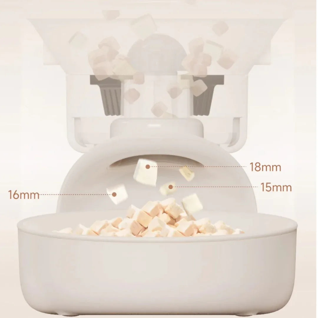 meoof 蛋捲自動餵食器 (帶鏡頭｜4L｜乾濕電2用)-自動餵食器-毛孩物語Pets Thing｜香港寵物貓狗用品專門店：IATA寵物飛機籠、寵物手推車、貓爬架貓樹