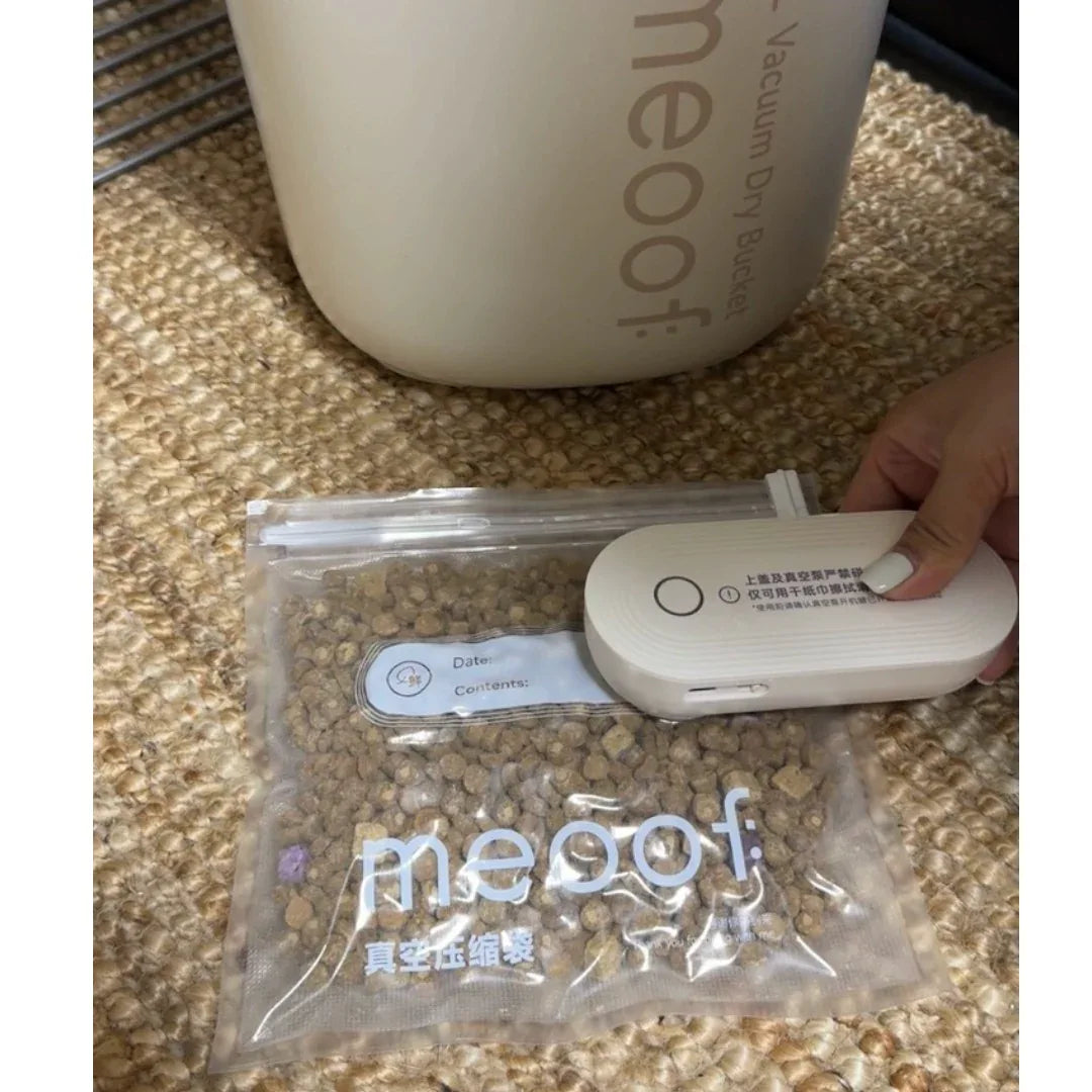 meoof 覓凹抗菌真空儲糧桶 (30L 帶分倉)-真空儲糧桶-毛孩物語Pets Thing｜香港寵物貓狗用品專門店：IATA寵物飛機籠、寵物手推車、貓爬架貓樹