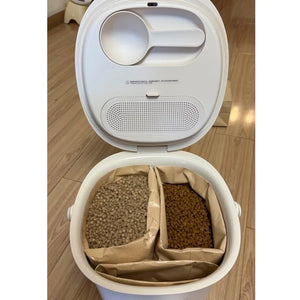 meoof 覓凹抗菌真空儲糧桶 (15L 帶分倉)-真空儲糧桶-毛孩物語Pets Thing｜香港寵物貓狗用品專門店：IATA寵物飛機籠、寵物手推車、貓爬架貓樹