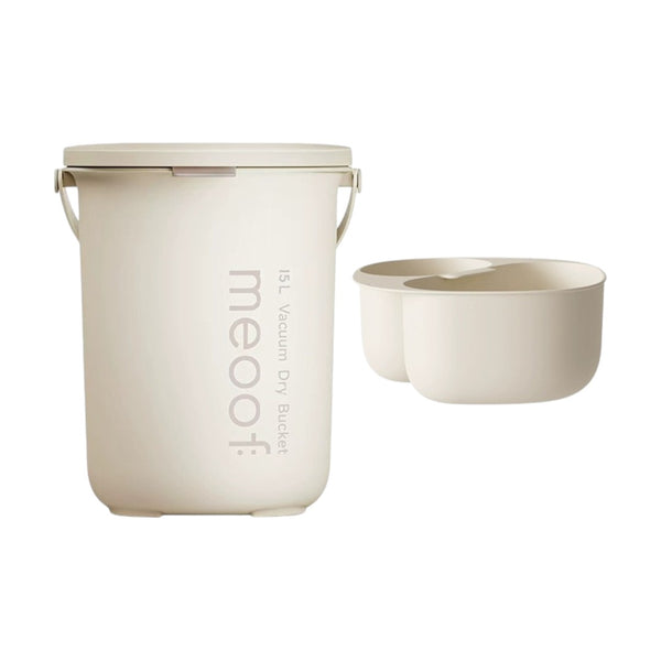 meoof Mi'ao Antibacterial Vacuum Grain Storage Bucket (15L with compartments)